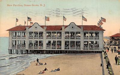 New Pavilion Ocean Grove, New Jersey Postcard