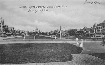 Ocean Pathway Ocean Grove, New Jersey Postcard