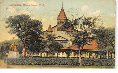 Auditorium Ocean Grove, New Jersey Postcard