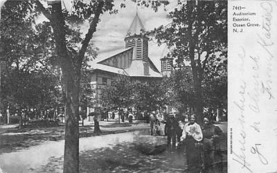 Auditorium Exterior Ocean Grove, New Jersey Postcard