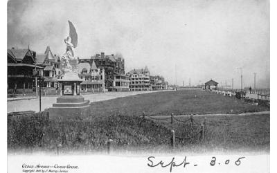 Ocean Avenue Ocean Grove, New Jersey Postcard