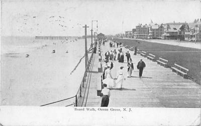 Board Walk Ocean Grove, New Jersey Postcard