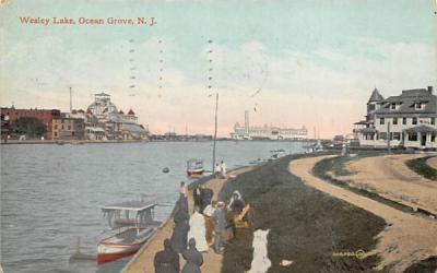 Wesley Lake Ocean Grove, New Jersey Postcard