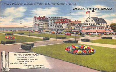 Ocean Pathway Ocean Grove, New Jersey Postcard