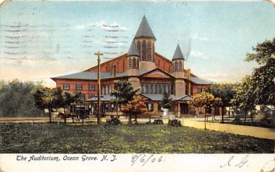 The Auditorium Ocean Grove, New Jersey Postcard