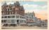 Ocean Pathway, Showing Hotels Ocean Grove, New Jersey Postcard