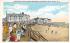 North End Hotel showing Boardwalk and Beach Ocean Grove, New Jersey Postcard