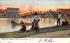 Scene on Fletcher Lake Ocean Grove, New Jersey Postcard