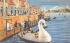 Swan Ride on Wesley Lake Ocean Grove, New Jersey Postcard