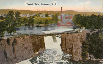 Passaic Falls Paterson, New Jersey Postcard