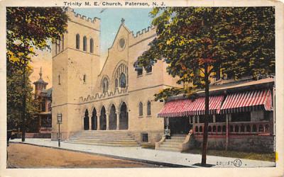 Trinity M. E. Church Paterson, New Jersey Postcard