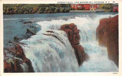 Passaic Falls in Winter Paterson, New Jersey Postcard