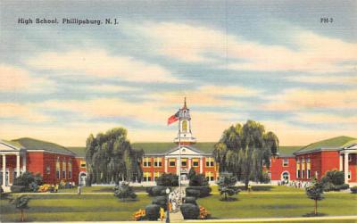 High School Phillipsburg, New Jersey Postcard