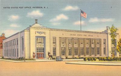 United States Post Office Paterson, New Jersey Postcard