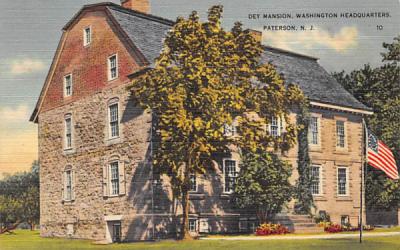 Dey Mansion, Washington Headquarters Paterson, New Jersey Postcard