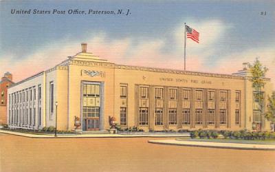 United States Post Office Paterson, New Jersey Postcard