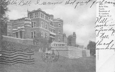 Belle Vista Castle, Residence of C. Lambert Paterson, New Jersey Postcard