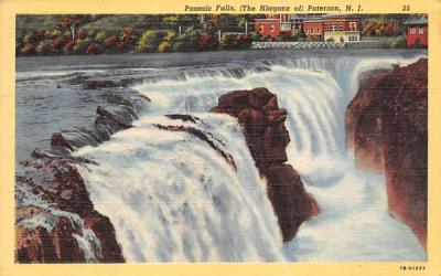 Passaic Falls Paterson, New Jersey Postcard