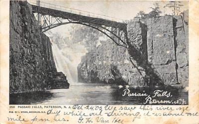 Passaic Falls Paterson, New Jersey Postcard