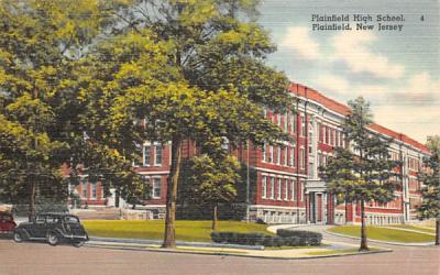 Plainfield High School New Jersey Postcard