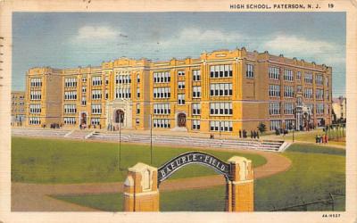 High School Paterson, New Jersey Postcard