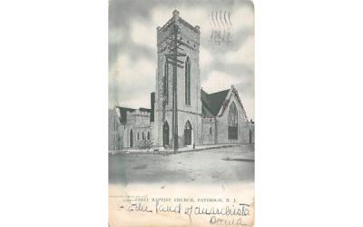 First Baptist Church Paterson, New Jersey Postcard