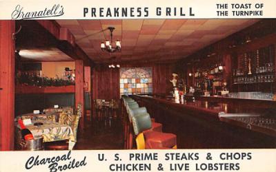 Granatell's Preakness Grill New Jersey Postcard