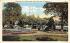 Fountain and Flower Beds, West Side Park Paterson, New Jersey Postcard