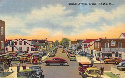 Franklin Avenue Seaside Heights, New Jersey Postcard