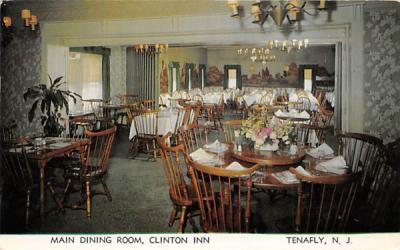 Main Dining Room, Clinton Inn Tenafly, New Jersey Postcard