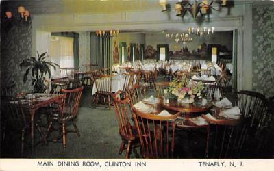 Main Dining Room, Clinton Inn Tenafly, New Jersey Postcard