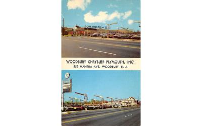 Woodbury Chrysler Plymouth Inc. New Jersey Postcard