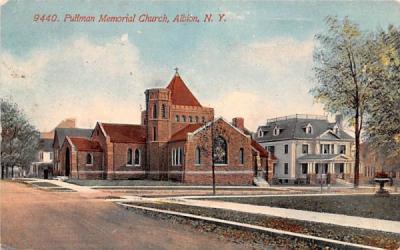 Pullman Memorial Church Albion, New York Postcard