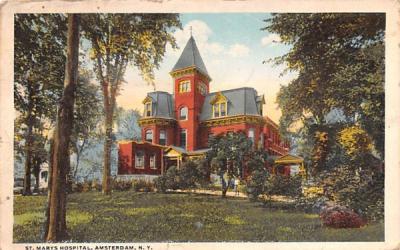 St Mary's Hospital Amsterdam, New York Postcard