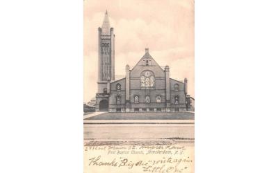 First Baptist Church Amsterdam, New York Postcard