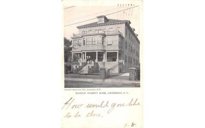 Elderly Women's Home Amsterdam, New York Postcard