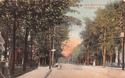 Upper Market Street Amsterdam, New York Postcard