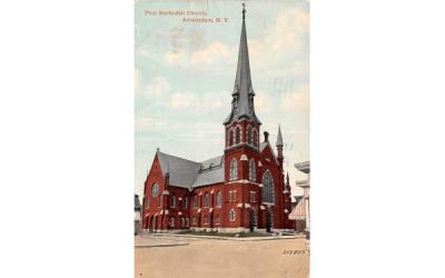 First Methodist Church Amsterdam, New York Postcard