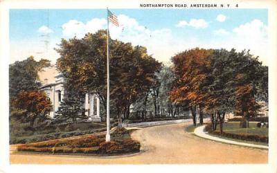 Northampton Road Amsterdam, New York Postcard