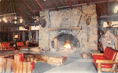 Fireplace Bear Mountain, New York Postcard