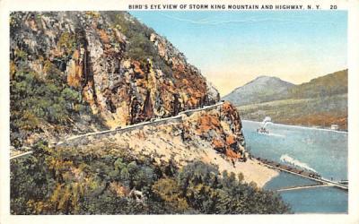 Bird's Eye View Bear Mountain, New York Postcard