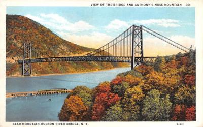 Bridge Bear Mountain, New York Postcard