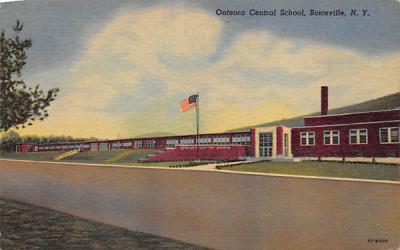 Onteoro Central School Boiceville New York Postcard