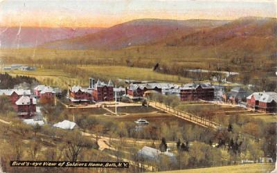 Bird's Eye View Bath, New York Postcard