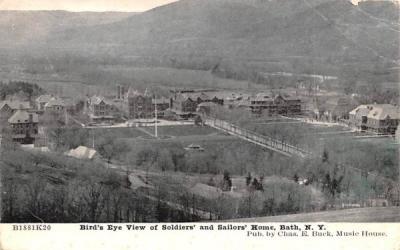 Bird's Eye View Bath, New York Postcard