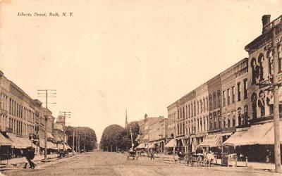 Liberty Street Bath, New York Postcard