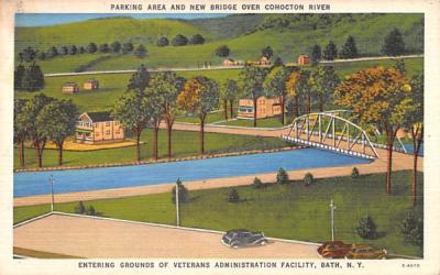 Veterans Administration Facility Bath, New York Postcard