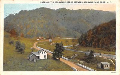 Entrance to Boonville Gorge New York Postcard