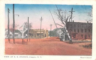 RR Station Congers, New York Postcard