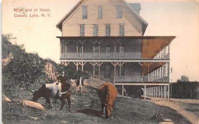 West end of Hotel Canada Lake, New York Postcard